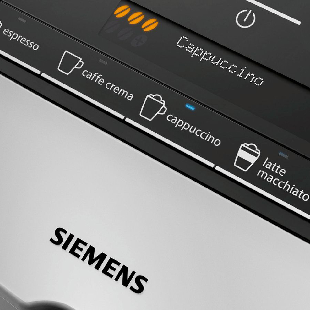 Siemens EQ.300 s300 (TI353501DE) silber inkl. MAROMAS Kaffeebohnen Probierpack