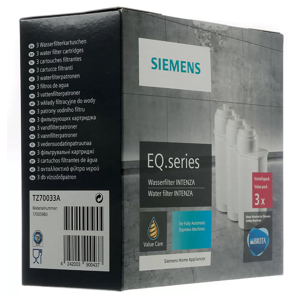 Siemens 3er Brita Intenza Wasserfilter TZ70033A
